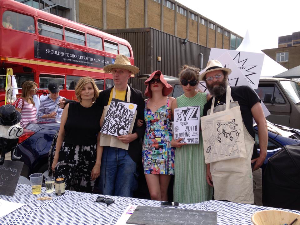 Alix, Bob & Roberta Smith, Lauren, Charlotte, Gavin Turk