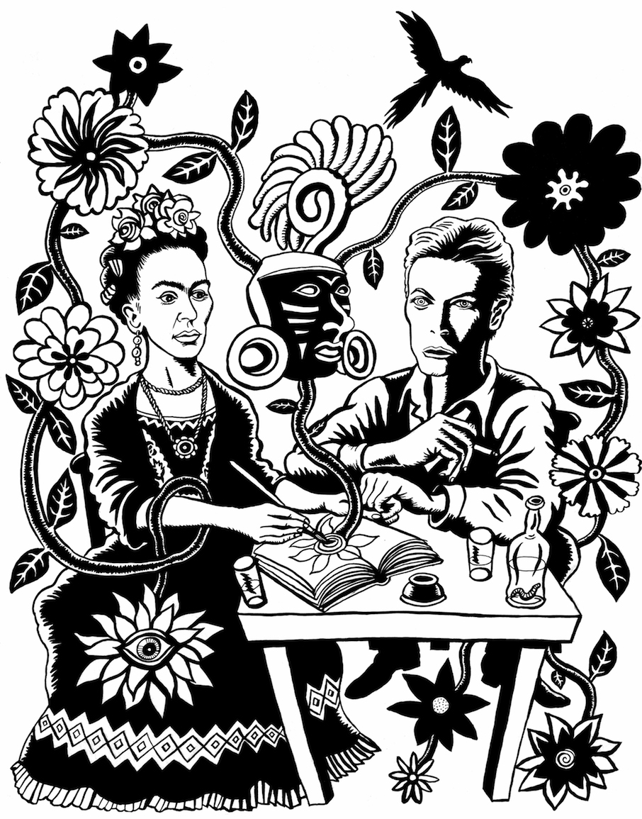 Neal Fox_Frida Kahlo and David Bowie