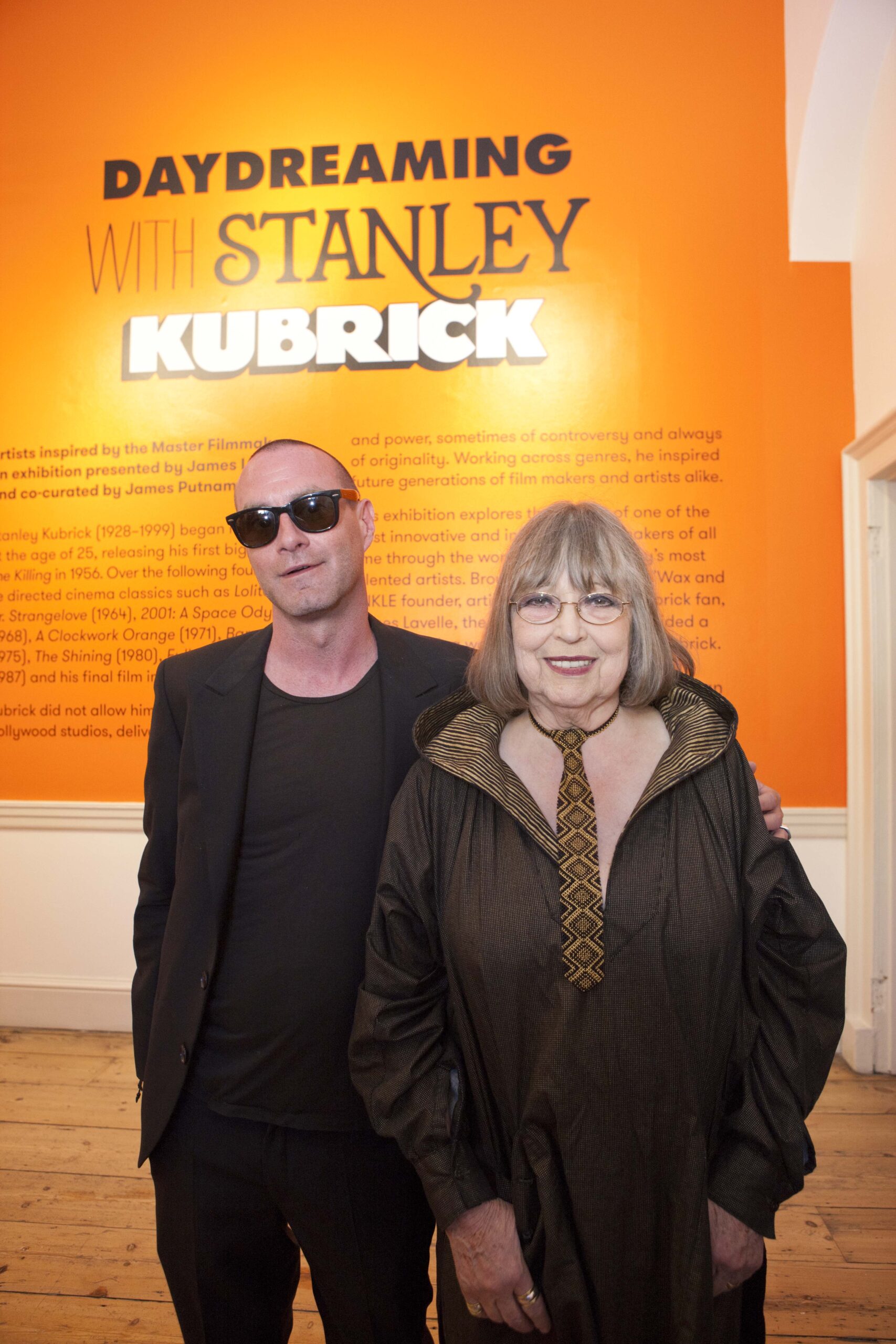Somerset House, London. Daydreaming with Stanley Kubrick Exhibition PREVIEW. Frame shows James Lavelle with Christiane Kubrick. (wife of Stanley) Pictures by Richard Cannon/cannonpictures.com on Tuesday 5th July FEE NEGOTIABLE