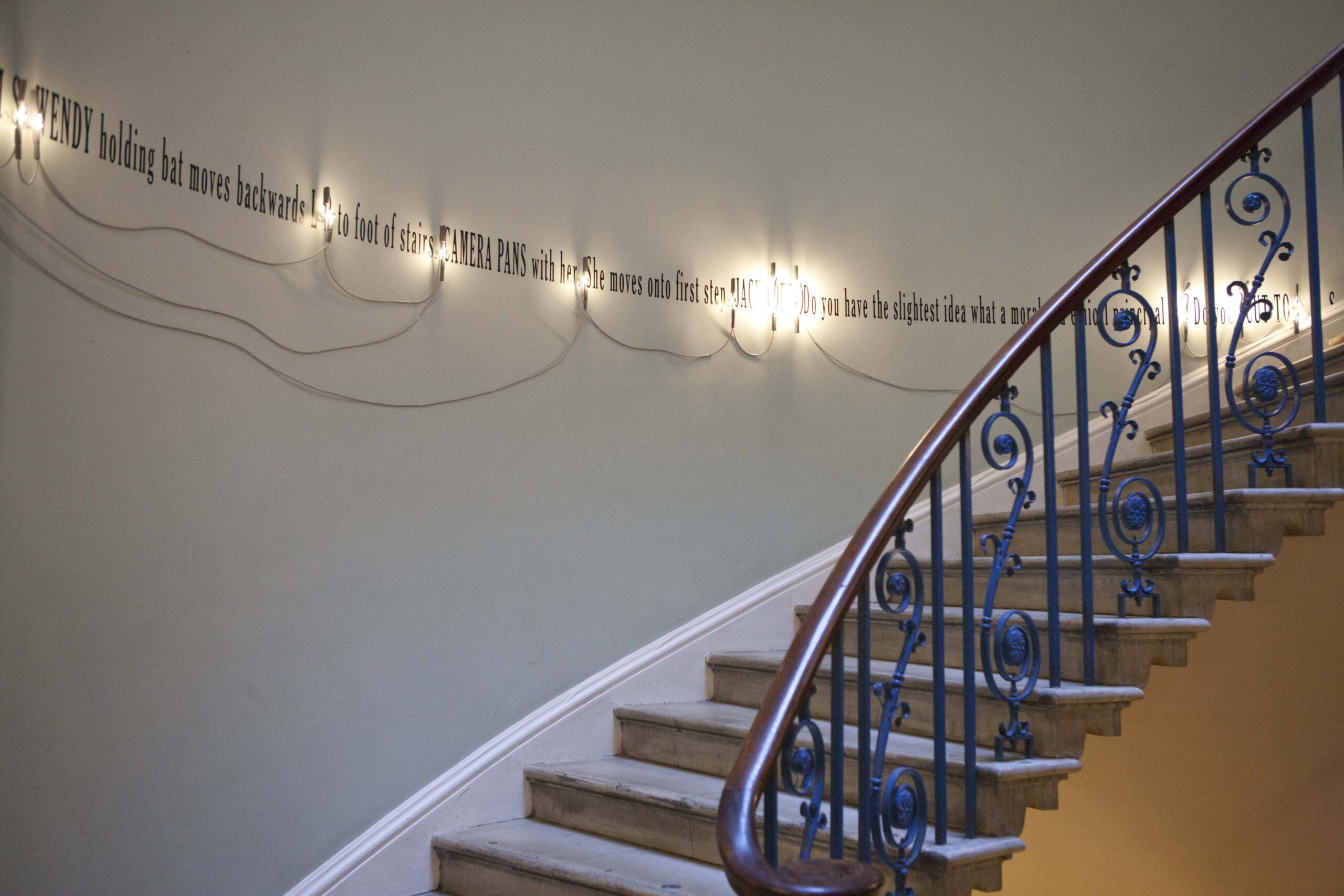 Somerset House, London. Daydreaming with Stanley Kubrick Exhibition PREVIEW. Frame shows Joseph Kosuth ('A Grammatical Remark' #9,London), 2016 Pictures by Richard Cannon/cannonpictures.com on Tuesday 5th July FEE NEGOTIABLE